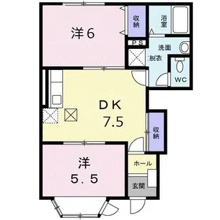 菜の美YUNOHAMA【1階】の間取り