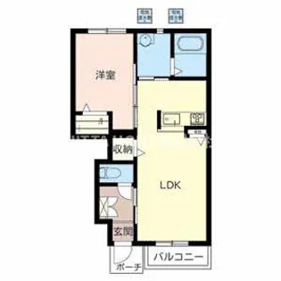 セリシール浜【1階】の間取り