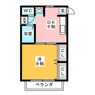 サンヴィレッジ【2階】の間取り