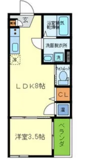 F asesiaグロリア【3階】の間取り