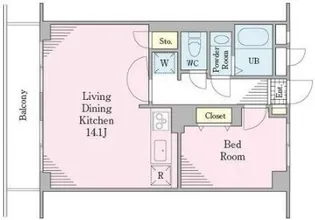 グリーンワード芦花【1階】の間取り