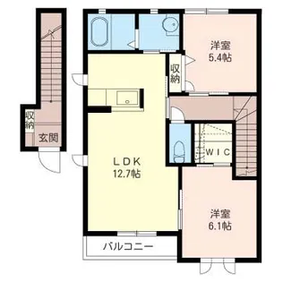 メゾンウィステリア A【2階】の間取り