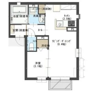 グレンツェンA【2階】の間取り