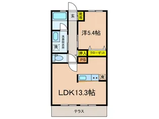 PlainVII【1階】の間取り