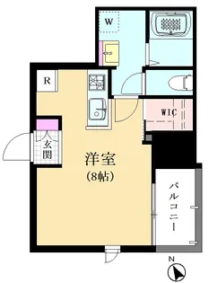 LA CASA OMORI【11階】の間取り