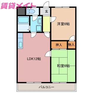 クランプガーデンS【1階】の間取り