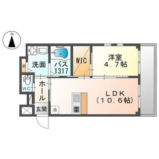 コンフォールヴィラIII【1階】の間取り