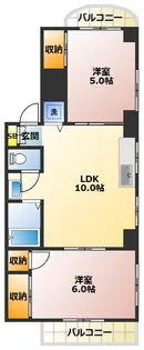 メゾン大野【4階】の間取り