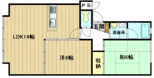 ジュラクハイツ【1階】の間取り