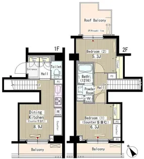 メルヴェーユ馬込の間取り