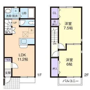 フォーシーズン玉里 B【2階】の間取り