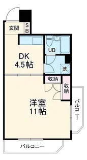 ステープル六供【5階】の間取り