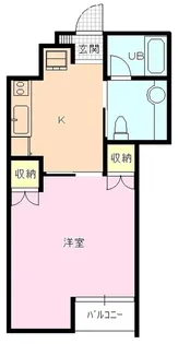 サンディハイツ鶴賀【3階】の間取り