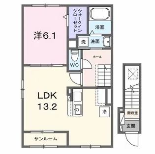 マ・メゾンソラーナ【2階】の間取り