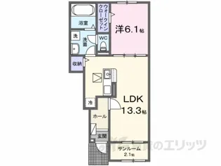 サニータウン横田 I【1階】の間取り