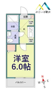 アザーレ・キュリオス横浜【2階】の間取り