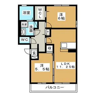 サニーコート【2階】の間取り