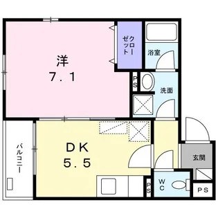 Charume Kamiuma【1階】の間取り
