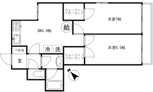 鴎川寮【4階】の間取り