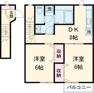 シャトル【2階】の間取り