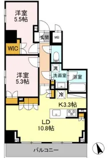 リーラ品川戸越【2階】の間取り