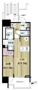 イニシア北千住レジデンス【3階】の間取り