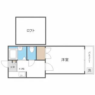 パークハイツ輝国【2階】の間取り