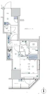 ライジングプレイス亀戸【2階】の間取り