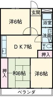 糸与ビル【3階】の間取り