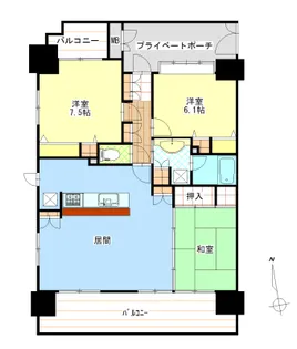 ポレスター城東弐番館【3階】の間取り