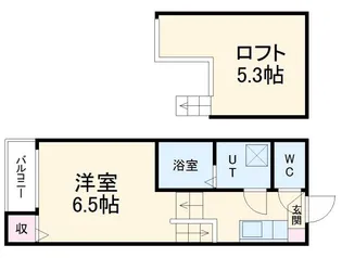 M’s court 妙音通【1階】の間取り