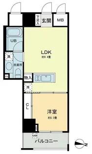 ベルファース本郷弓町【14階】の間取り