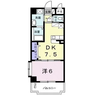 カルムヴィラRUmi【2階】の間取り