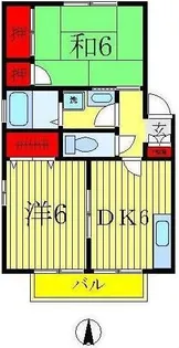 フラワーコート【1階】の間取り