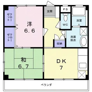 エステートSUGI II【2階】の間取り