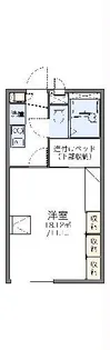 レオパレスプラド【1階】の間取り