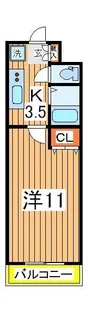 ユーレジデンス南柏【2階】の間取り