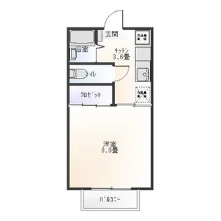 プレジール泉 A【2階】の間取り