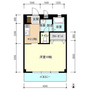 アメニティダビデII【1階】の間取り