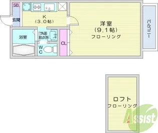 グレイスM【1階】の間取り