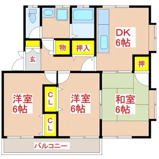 ラベンダーハイツ【2階】の間取り