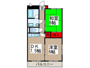 メルベーユ西上尾【3階】の間取り