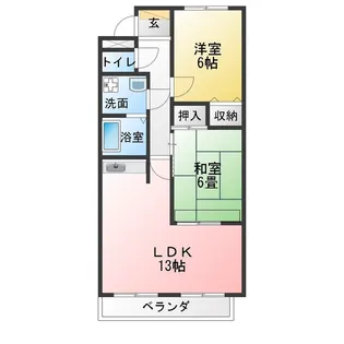 ハウスパンドビュー【3階】の間取り