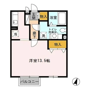 クラージュ【1階】の間取り