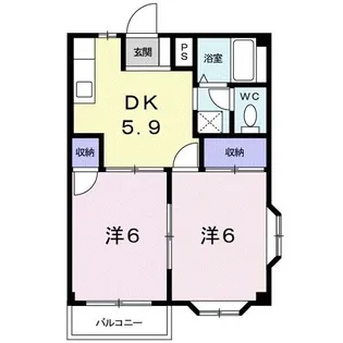 グリーンヒルズTENMA【2階】の間取り