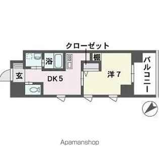 QREST博多東I【4階】の間取り