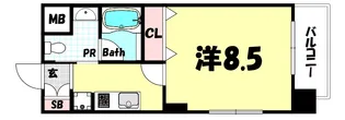 エステムコートみなと元町THE FIRST【10階】の間取り
