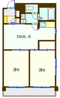 イーグルハイツ【1階】の間取り