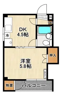 堂前レジデンス【2階】の間取り