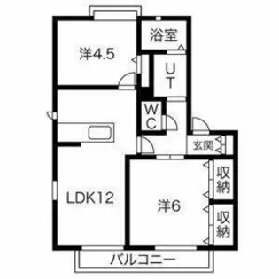 カサベルデB【2階】の間取り